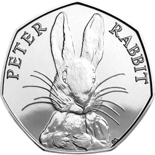ST 2016 Beatrix Potter Peter Rabbit 50p BU Coin (Reverse Only)